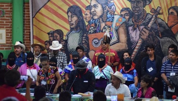 Meeting of the National Indigenous Congress in San Cristobal de las Casas, Mexico, May 28, 2017.