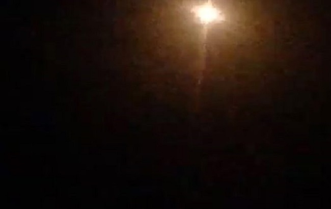 Syrian military attempts to intercept Israeli missile above southwest Damascus.