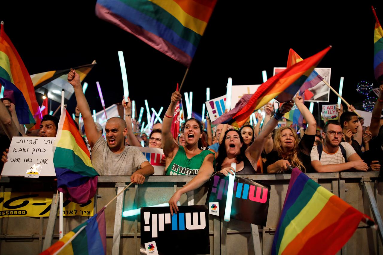 Israel LGBTQ community organized a mass wedding to protest anti-gay laws in the country.