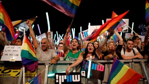 Israel LGBTQ community organized a mass wedding to protest anti-gay laws in the country. 