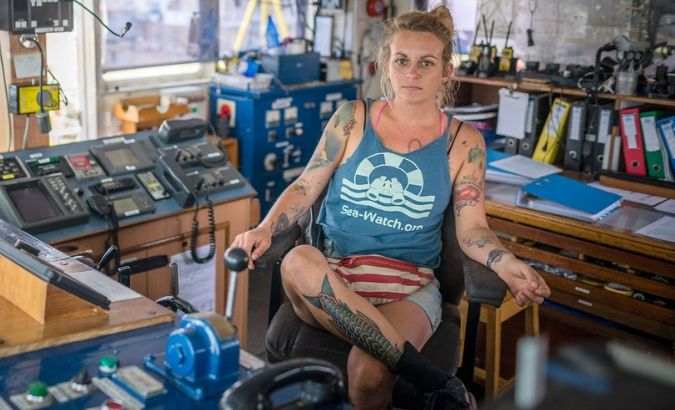 Pia Klemp is one of the few female boat captains, when only 1 in 100 sea captains are women.