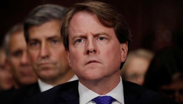 The first on the list would be former White House Counsel Don McGahn, who is expected to face swift action.