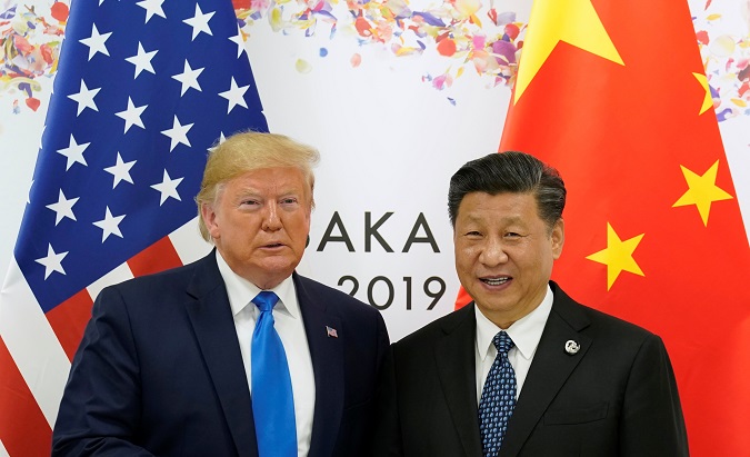 President Donald Trump and President Xi Jinping at the G20 leaders summit in Osaka, Japan, June 29, 2019.