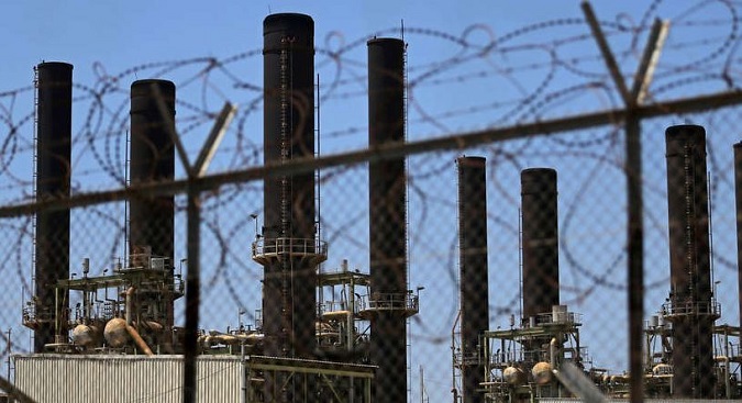 The Gaza power plant in the central Gaza Strip, June 23, 2019