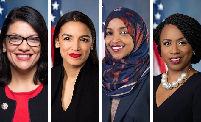 Congresswoman Alexandria Ocasio-Cortez, Ayanna Pressley, and Rashida Tlaib were born in the US, while Ilhan Omar is a US citizen.
