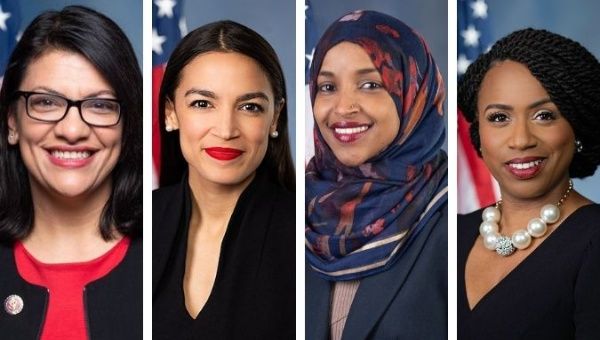 Congresswoman Alexandria Ocasio-Cortez, Ayanna Pressley, and Rashida Tlaib were born in the US, while Ilhan Omar is a US citizen. 