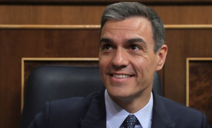 Spain's acting Prime Minister Pedro Sanchez arrives to attend the second day of the investiture debate at the Parliament in Madrid, Spain, July 23, 2019.