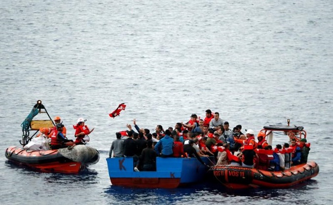Over 100 migrants feared they would die during a shipwreck near Libya.