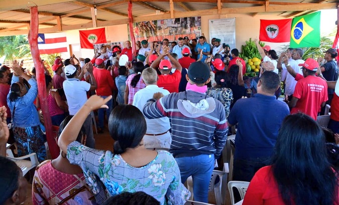 The Resistance Caravan at the Abril Vermelho camp in Juazeiro, Brazil, July 31, 2019.