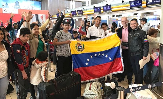 About 3,200 Venezuelans have returned to their country from Ecuador since the program started.