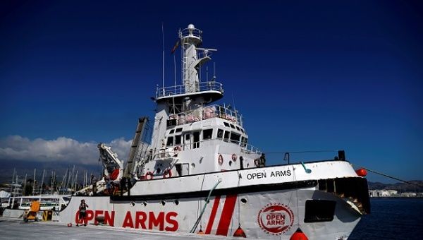 NGO Proactiva Open Arms rescue boat is allowed to enter Italian waters. 