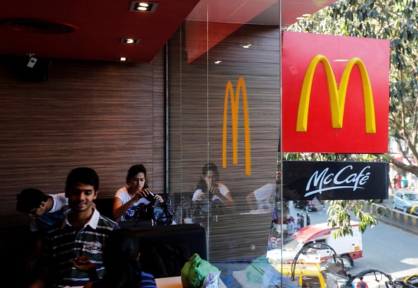 Far-right Indian Hindus threat to boycott McDonald's for serving halal meat.