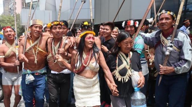 “In Ecuador, extraction is the worst enemy of the Amazon peoples and nationalities,”  said the Confeniae leader.