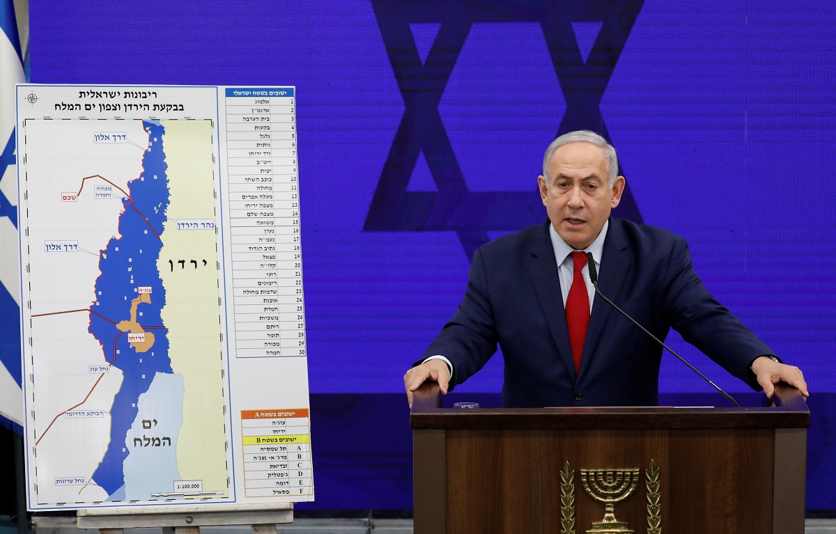 Netanyahu announcing the planned expansions