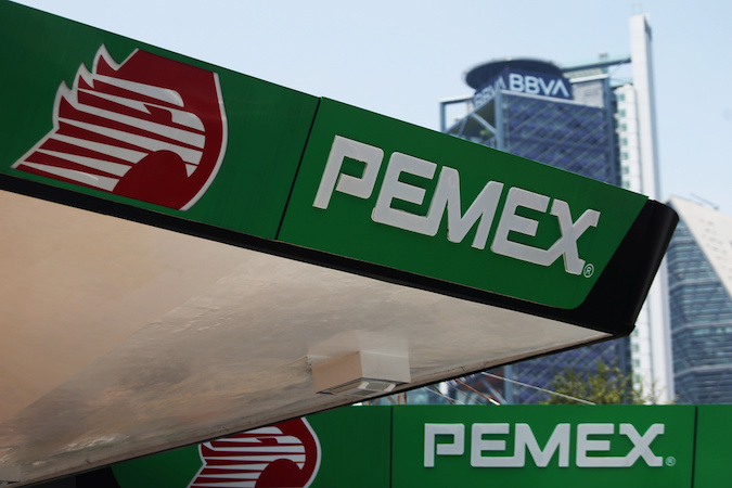 A Pemex gas station is seen in Mexico City, Mexico September 17, 2019.