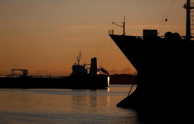 Oil tankers are docked at the Guanabara Bay in the state of Rio de Janeiro, Brazil November 19, 2014.