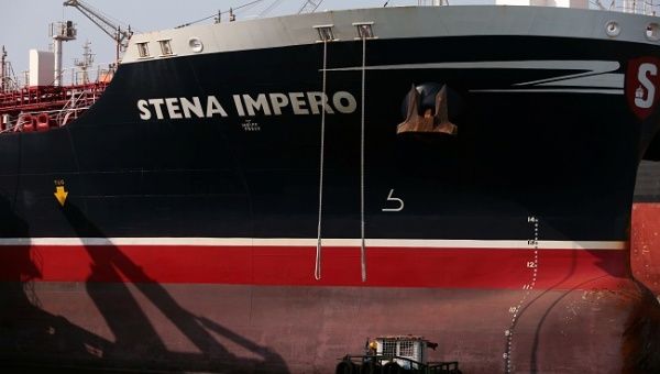 Stena Impero, a British-flagged vessel owned by Stena Bulk, which was seized by Iran's Revolutionary Guard, docks at Port Rashid in Dubai, United Arab Emirates September 28, 2019.