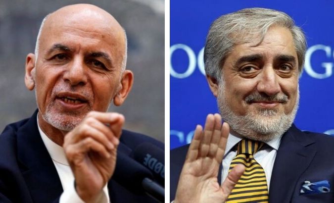 Afghan President Ashraf Ghani and Chief Executive Abdullah Abdullah have shared power over the past five years.