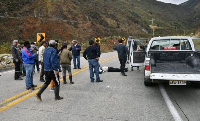The government of the southern province of Azuay, near the city of Cuenca, issued a statement informing that Raul Chilpe died Saturday.