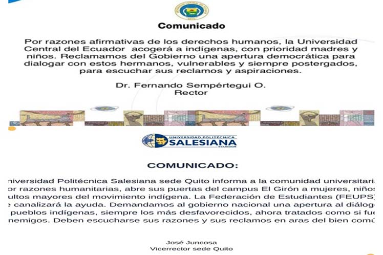Universities Urge Dialogue In Ecuador After 6 Days Of Chaos