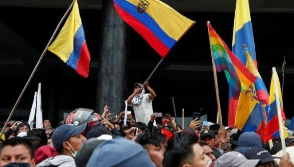 During 12 days of protests that hit Ecuador from Oct. 3 - 14, people decried neoliberal labor reforms required by the IMF.