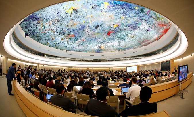 Overview of the Human Rights Council at the United Nations in Geneva, Switzerland June 20, 2018.