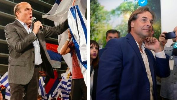 Uruguay's presidential candidate Daniel Martinez of Frente Amplio will face National Party's candidate Luis Lacalle Pou.