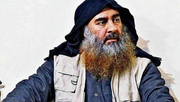 Late Islamic State leader Abu Bakr al-Baghdadi is seen in an undated picture released by the U.S. Department of Defense in Washington, U.S. October 30, 2019. U.S. Department of Defense/Handout via REUTERS.