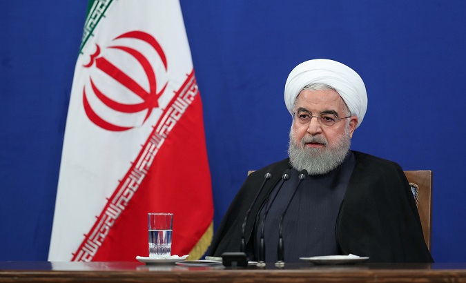 Iranian President Hassan Rouhani speaks during press conference in Tehran, Iran, October 14, 2019.