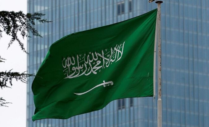 A Saudi flag flutters atop Saudi Arabia's consulate in Istanbul, Turkey October 20, 2018.