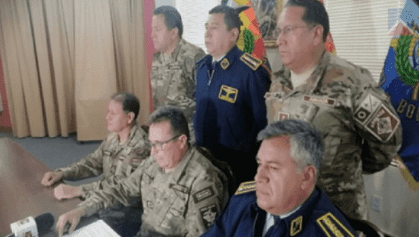 Bolivia's military will take joint action with the police in repressing people’s mobilization against the coup that forced out President Evo Morales.