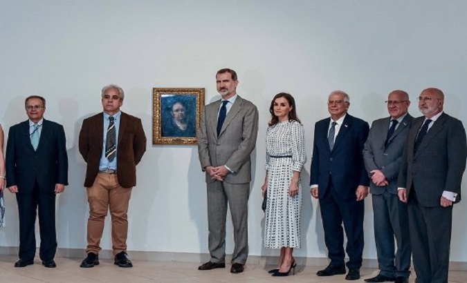 The kings of Spain gave the National Museum of Fine Arts a loan of a Goya self-portrait.
