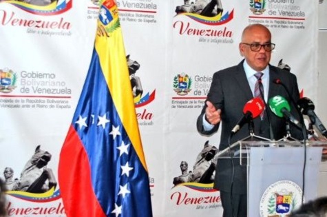 Jorge Rodriguez read ​​​​​​a letter from President Nicolas Maduro to the leaders of more than 196 countries gathered at the Climate Summit in Spain.