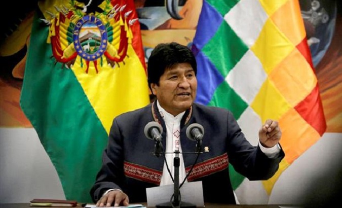 Bolivia's President in exile Evo Morales.
