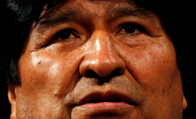 Former Bolivian President Evo Morales speaks during a news conference in Buenos Aires, Argentina December 19, 2019.