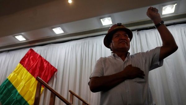 Former Bolivian President Evo Morales arrives to a news conference after having a meeting with members of the Movimiento al Socialismo (MAS) party to fix date and place where the Bolivian presidential candidate for the MAS party will be chosen, in Buenos Aires, Argentina December 29, 2019.