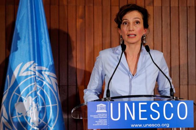 France's Audrey Azoulay, Director-General of the United Nations Educational, Scientific and Cultural Organization (UNESCO) at UNESCO headquarters in Paris, France, October 13, 2017.
