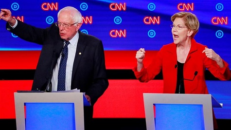 Elizabeth Warren claimed Bernie Sanders told her in a private conversation in 2018, that a woman could not win the 2020 presidential election.