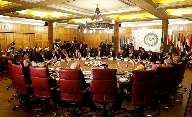 Meeting of the Arab League's foreign ministers in Cairo, Egypt, Feb. 1, 2020.