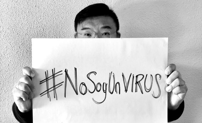 Attorney Antonio Liu Yang launched the #Iamnotavirus campaign in Spain to combat misinformation about coronavirus.