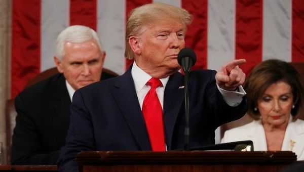 Trump delivers State of the Union on eve of expected impeachment trial acquittal.