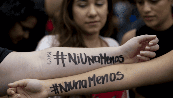 Women in Nicaragua unite under the banner #NiUnaMenos (#NotOneLess).