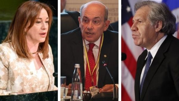 Luis Almagro, Hugo De Zela and María Fernanda Espinosa presented their proposals to the OAS ahead of the March 20 elections.