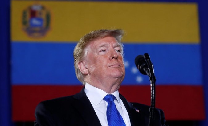 President Donald Trump in Miami, Florida, U.S., Feb. 2019.