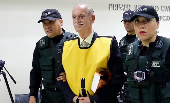 Miguel Krassnoff, a former intelligence agent who participated in Operation Colombo, in Santiago, Chile, January 31, 2020.