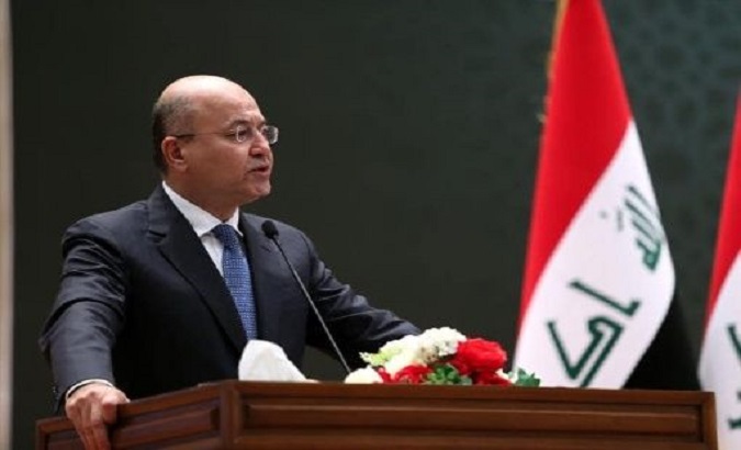 The president of Iraq Barham Salih.