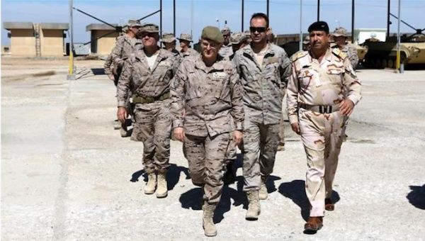 The NATO training mission in Iraq is separate to the far bigger foreign military deployment in the country led by the US