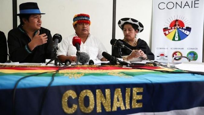 CONAIE representatives