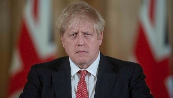 Prime Minister Boris Johnson at a press conference, London, Britain, March 20, 2020.