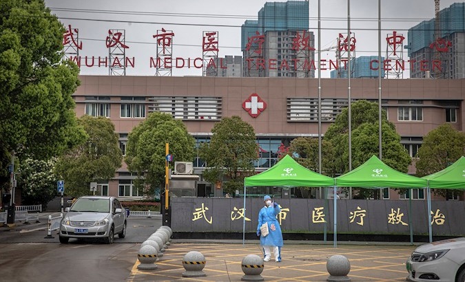 Medical treatment center in Wuhan, China, March 31, 2020.